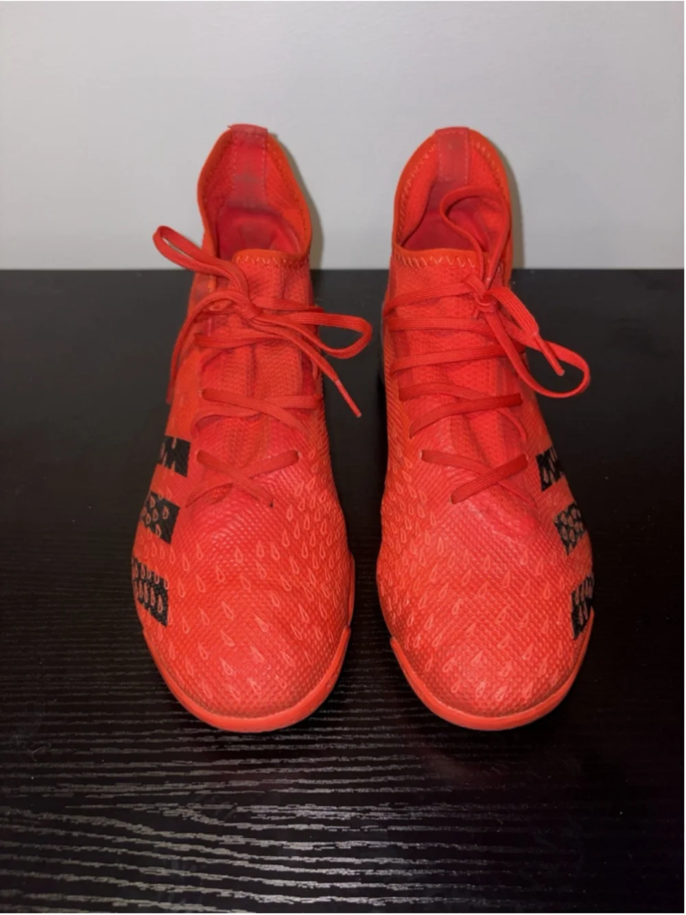 Adidas Predator Freak.3 Indoor Soccer Shoes Red Black Mens Size 10 FY6316